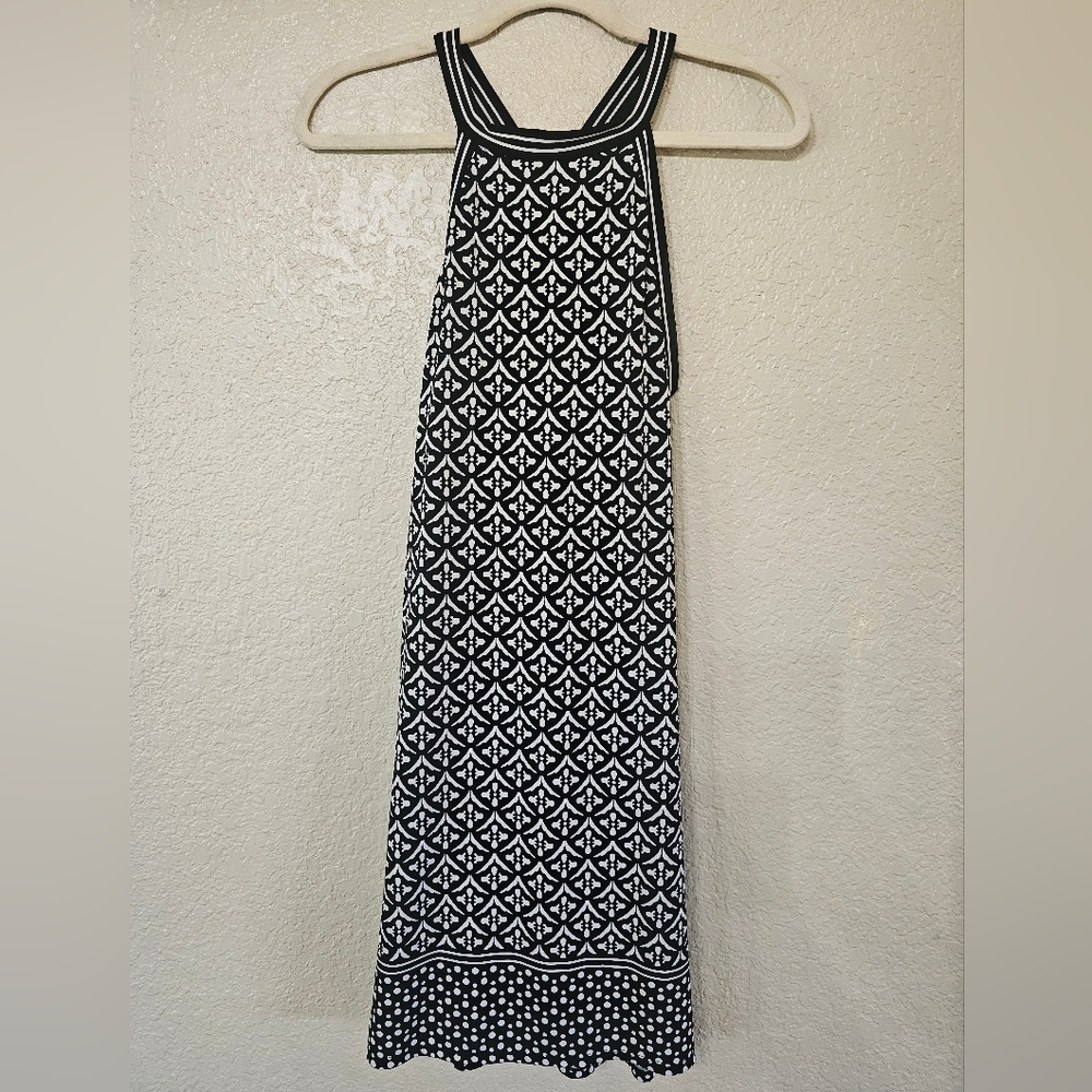 Max Studio Monochrome Patterned Dress